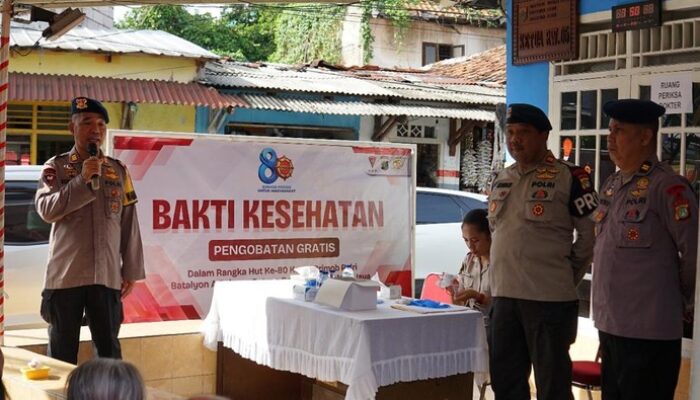 Polda Metro Berikan Bakti Kesehatan, Sambut HUT Korps Brimob dengan Peduli