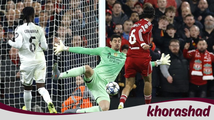 Courtois: Anfield Sangat Menyulitkan, Liverpool Menjagokan Keunggulan di Tanah Sendiri