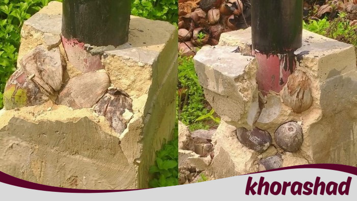 Viral! Tiang Listrik Sambas Retak, Ditemukan Isi Mengejutkan dalam Pondasinya