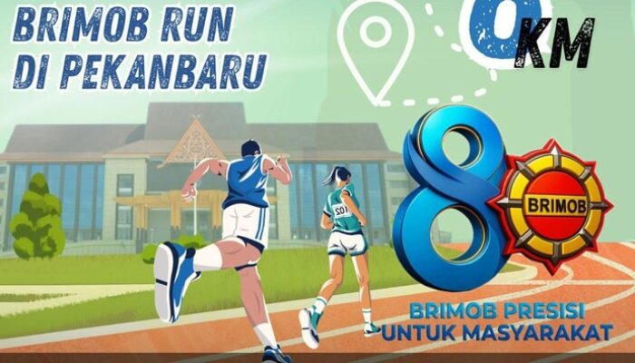 Rayakan HUT ke-80 Brimob, Polda Riau Gelar Brimob Run 8K Berjersey Unik – Update 2