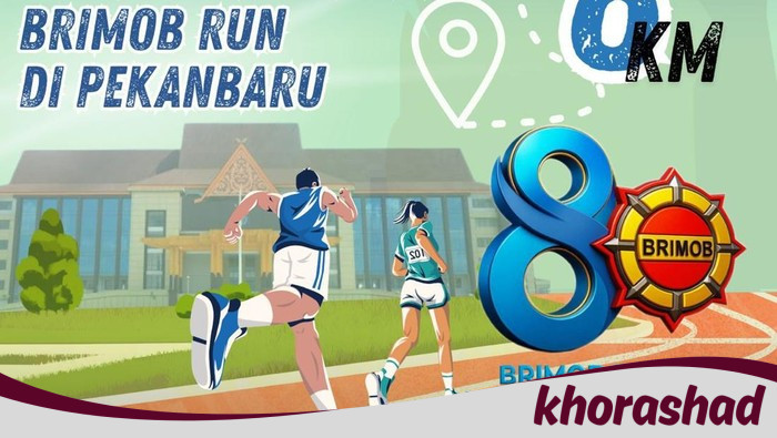Rayakan HUT ke-80 Brimob, Polda Riau Gelar Brimob Run 8K Berjersey Unik - Update 2