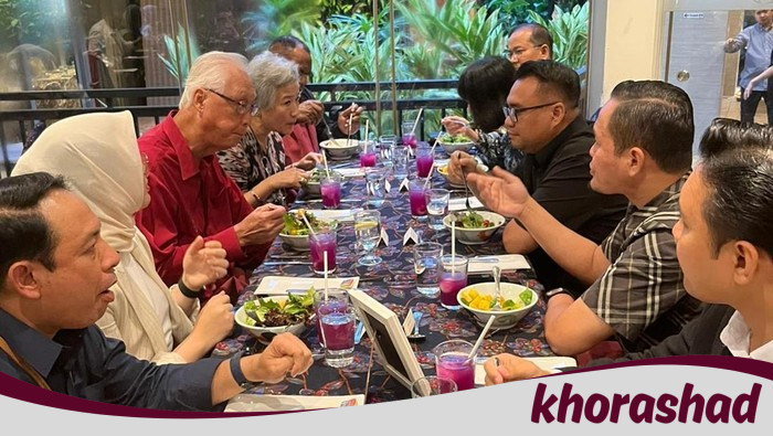 Makan Malam Strategis: Mantan PM Singapura & Walkot Pekanbaru Ngobrol Pembangunan Kota