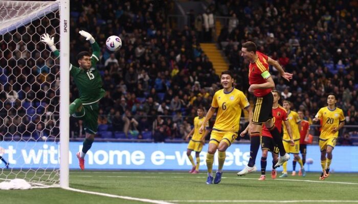 “Kazakhstan Vs Belgia 1-1: Trossard dan Rekan Tak Bisa Kunci Tiket Piala Dunia di Astana Arena”