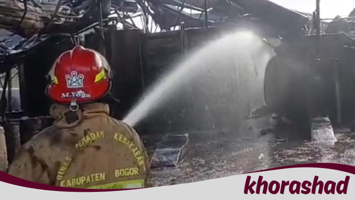 Kebakaran Gudang Oli Bekas di Bogor Akhirnya Padam Setelah 13 Jam - Update 1
