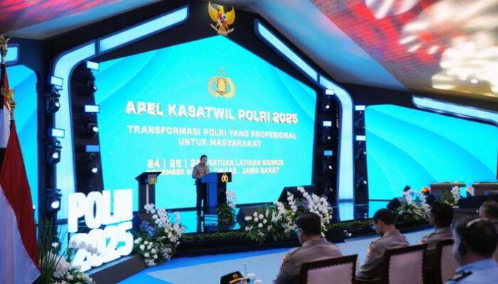 Kapolri Buka Apel Kasatwil Polri 2025, Sosialisasi Visi Dukung Kebijakan Pemerintah