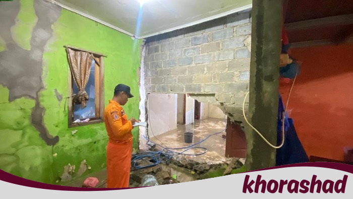 Banjir Diperkampungan Cijayanti Bogor: 6 rumah hancur, 9 jiwa terpaksa pindah sementara