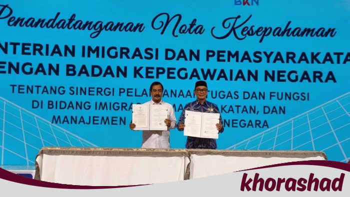 Sinergitas Prabowo Berbuah, Kemenimipas Gandeng BKN Lewat MoU
