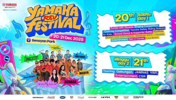 Yamaha Rev Festival 2025 Berbagi Kebahagiaan, Donasikan Tiket untuk Korban Bencana dengan NGO