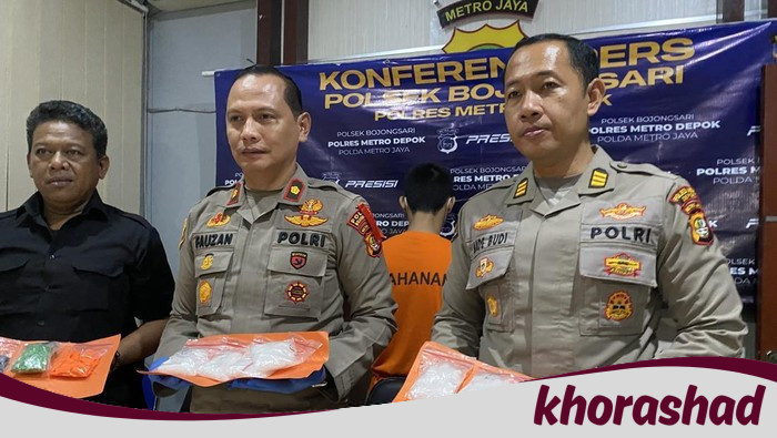 Narkoba Beredar di Depok, 3 Pengedar Dengan Modus Sistem Tempel Ditangkap, 1,2 Kg Sabu Disita